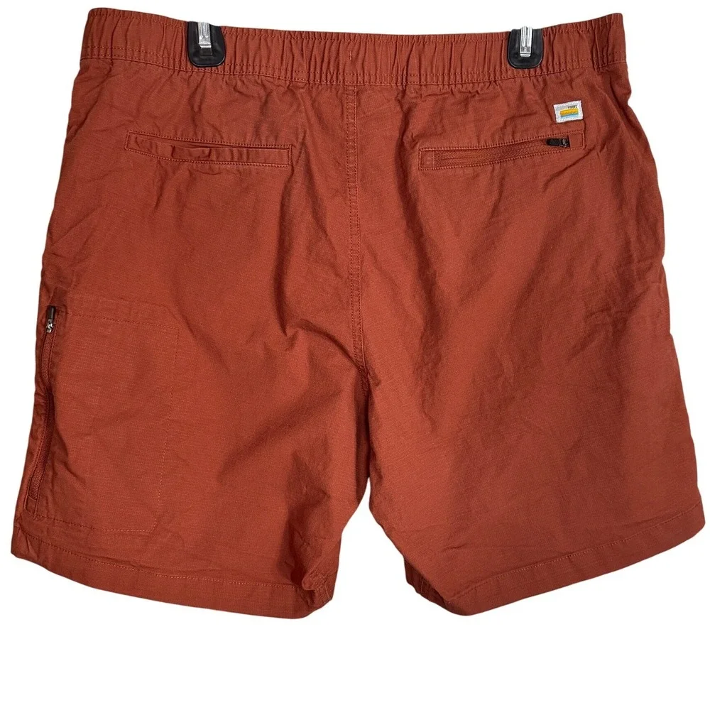 Vuori Ripstop Organic Cotton Shorts Mens XL V370 Elastic Hiking Cargo Athletic - Picture 2 of 12